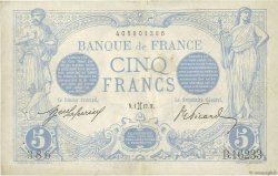 5 Francs BLEU FRANKREICH  1917 F.02.48 SS