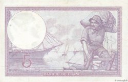 5 Francs FEMME CASQUÉE FRANCE  1919 F.03.03 VF+