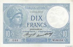10 Francs MINERVE FRANCE  1937 F.06.18 AU-