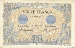 20 Francs NOIR FRANKREICH  1905 F.09.04