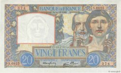 20 Francs TRAVAIL ET SCIENCE FRANKREICH  1941 F.12.20
