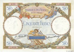 50 Francs LUC OLIVIER MERSON FRANCE  1930 F.15.04 XF
