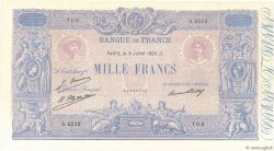 1000 Francs BLEU ET ROSE FRANCIA  1926 F.36.43 AU