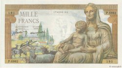 1000 Francs DÉESSE DÉMÉTER FRANCE  1943 F.40.30 SUP
