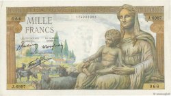 1000 Francs DÉESSE DÉMÉTER FRANCIA  1943 F.40.30 BB