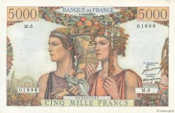 5000 Francs TERRE ET MER FRANCIA  1949 F.48.01 SC
