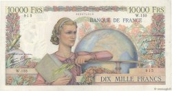 10000 Francs GÉNIE FRANÇAIS FRANCE  1946 F.50.07 VF