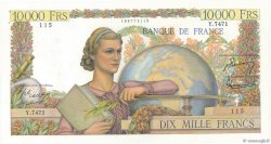 10000 Francs GÉNIE FRANÇAIS FRANCE  1954 F.50.72 SPL