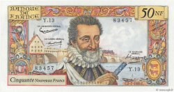 50 Nouveaux Francs HENRI IV FRANCIA  1959 F.58.02 SC