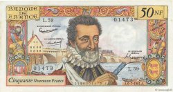 50 Nouveaux Francs HENRI IV FRANCIA  1961 F.58.06 EBC+