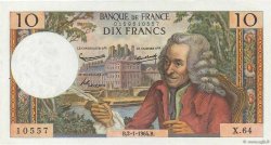 10 Francs VOLTAIRE FRANCIA  1964 F.62.07 EBC+