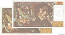 100 Francs DELACROIX Lot FRANKREICH  1978 F.68.02 / F.69.01a SS