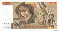 100 Francs DELACROIX modifié FRANCE  1978 F.69.01c AU
