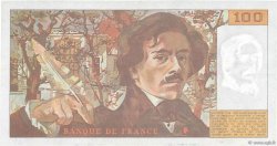 100 Francs DELACROIX imprimé en continu FRANCE  1991 F.69bis.03b1 SUP+