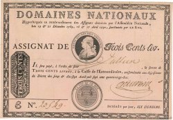 300 Livres sans coupons FRANCE  1790 Ass.02b
