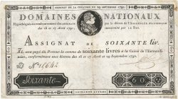 60 Livres FRANCE  1790 Ass.05a VF