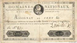100 Livres FRANCE  1790 Ass.09a TB