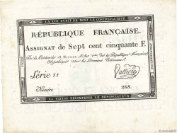 750 Francs FRANKREICH  1795 Ass.49a fST