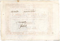 1000 Francs Vérificateur FRANCE  1795 Ass.50v VF+