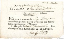 6 Livres FRANCE  1794 Kol.61.102var XF
