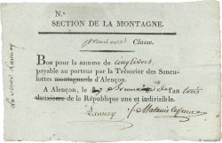 5 Livres FRANCIA  1794 Kol.61.96var SPL