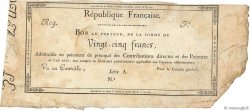 25 Francs FRANCIA  1798 Laf.215a BB