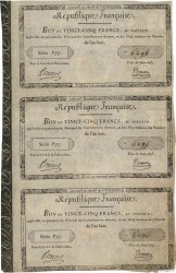 25 Francs Planche FRANKREICH  1799 Laf.219 fST