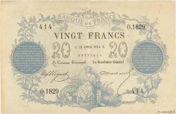 20 Francs type 1871 FRANCE  1873 F.A46.03 VF+