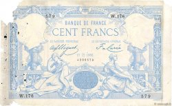 100 Francs type 1882 Lion inversé FRANCIA  1882 F.A48bis.01 q.B