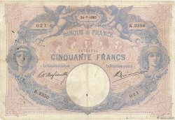 50 Francs BLEU ET ROSE FRANKREICH  1903 F.14.15 SGE