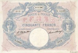 50 Francs BLEU ET ROSE FRANCE  1926 F.14.39 VF