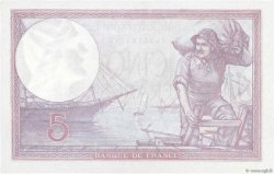 5 Francs FEMME CASQUÉE modifié FRANKREICH  1939 F.04.01 fST+