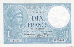 10 Francs MINERVE modifié FRANCE  1939 F.07.05 pr.NEUF