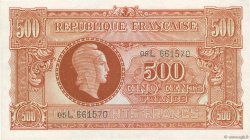 500 Francs MARIANNE fabrication anglaise FRANKREICH  1945 VF.11.01 fST+