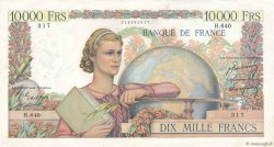 10000 Francs GÉNIE FRANÇAIS FRANCE  1950 F.50.27 TTB