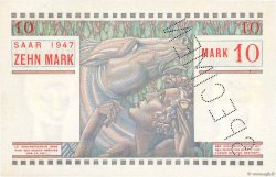 10 Mark SARRE Spécimen FRANCE  1947 VF.47.00Sp UNC-