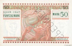 50 Mark SARRE Spécimen FRANCIA  1947 VF.48.00Sp SC+
