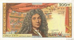 500 Nouveaux Francs MOLIÈRE FRANCE  1960 F.60.02