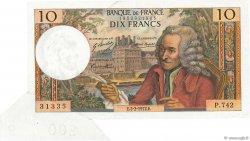 10 Francs VOLTAIRE Fauté FRANCE  1972 F.62.54