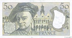 50 Francs QUENTIN DE LA TOUR FRANCIA  1987 F.67.13A47 FDC