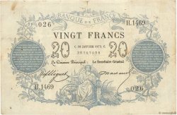 20 Francs type 1871 FRANKREICH  1873 F.A46.04