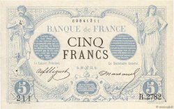 5 Francs NOIR FRANCE  1873 F.01.19 XF-