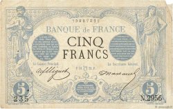 5 Francs NOIR FRANCIA  1873 F.01.20 BC