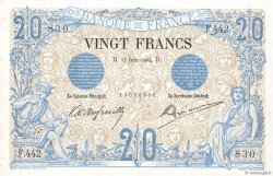 20 Francs NOIR FRANCIA  1904 F.09.03