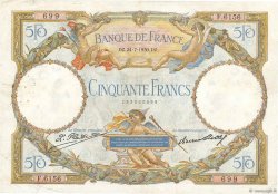 50 Francs LUC OLIVIER MERSON type modifié FRANCIA  1930 F.16.01 BC+