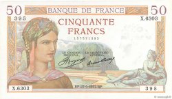 50 Francs CÉRÈS FRANKREICH  1937 F.17.39