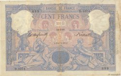 100 Francs BLEU ET ROSE FRANKREICH  1891 F.21.04