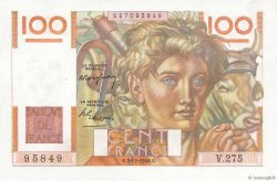 100 Francs JEUNE PAYSAN FRANCE  1948 F.28.20 UNC-