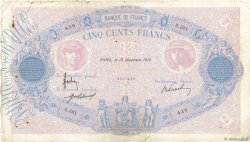 500 Francs BLEU ET ROSE FRANKREICH  1913 F.30.21 S
