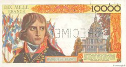10000 Francs BONAPARTE Spécimen FRANCIA  1955 F.51.01Spn MBC